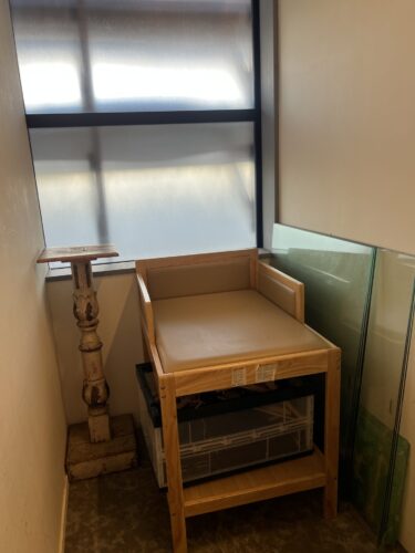 TREX KAWASAKI RIVER CAFE 店内にあるおむつ交換台