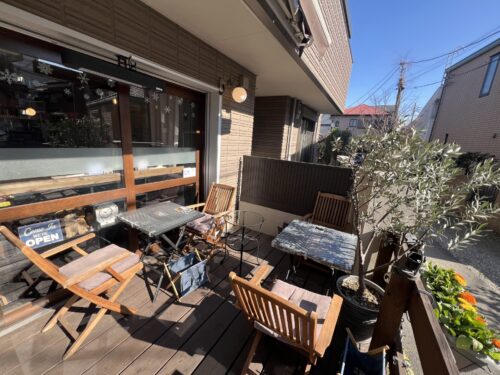 梅屋敷Cafe ＆ Lounge h.t.sのテラス席