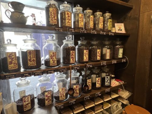 大森町の大和屋珈琲のコーヒー豆