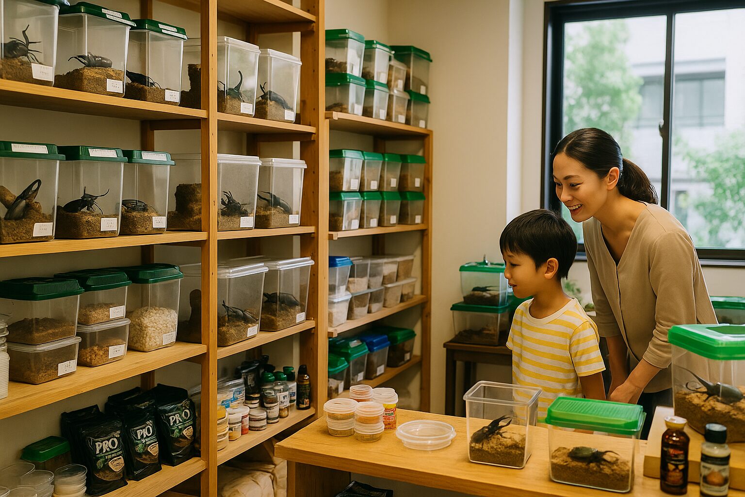 昆虫好きキッズ集まれ！親子で楽しむカブトムシショップ「Beetle on」【御嶽山】