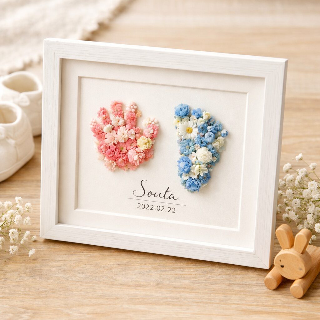 【立会川】生まれた日の手のひらを未来へ残す、世界でたった一つのフラワーアート