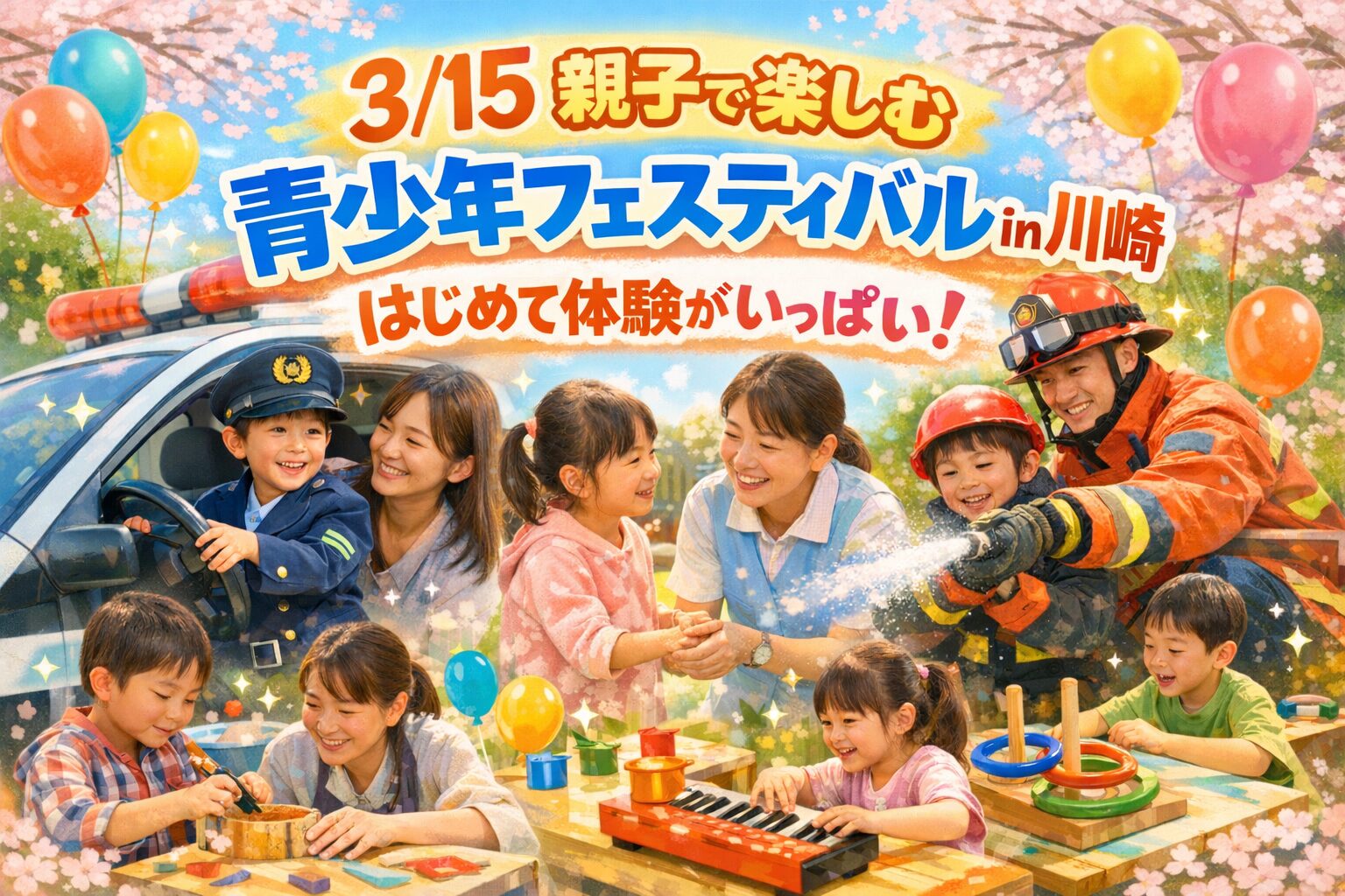 【川崎】3/15 親子で楽しむ青少年フェスティバル！はじめての体験いっぱい