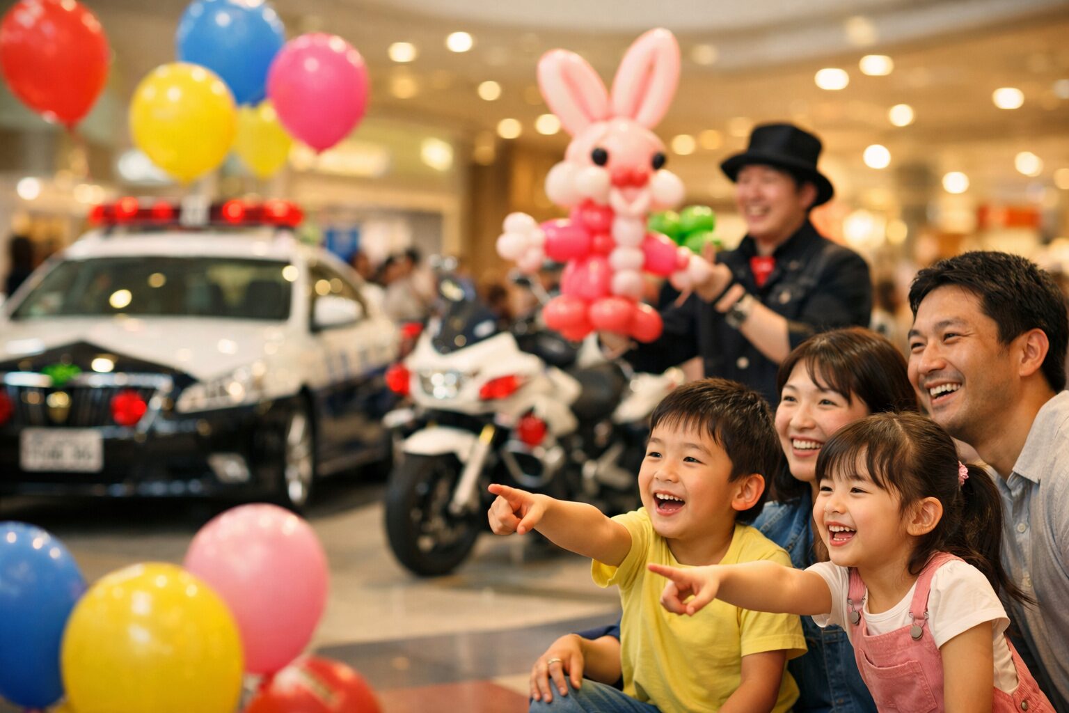 【平和島】5/5・6パトカー登場🚓バルーンショー＆ワークショップ！GWイベント開催＠BIGFUN平和島