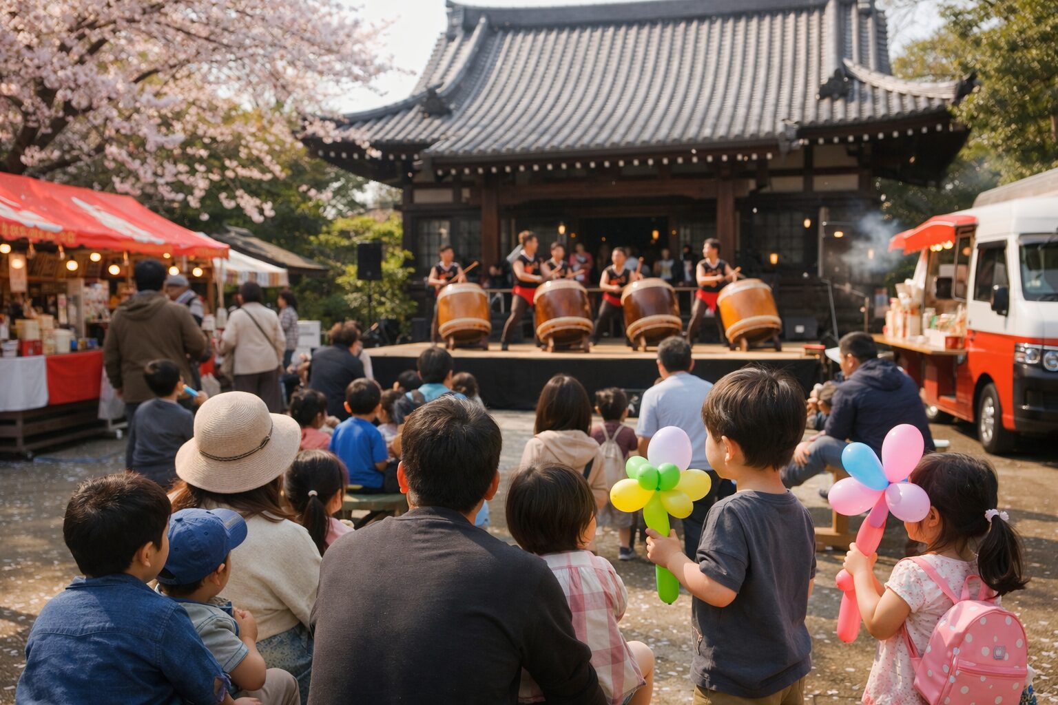 【池上】4/19開催！和太鼓が響く春のお寺まつり🎵バルーン・ビンゴ・屋台も充実✨