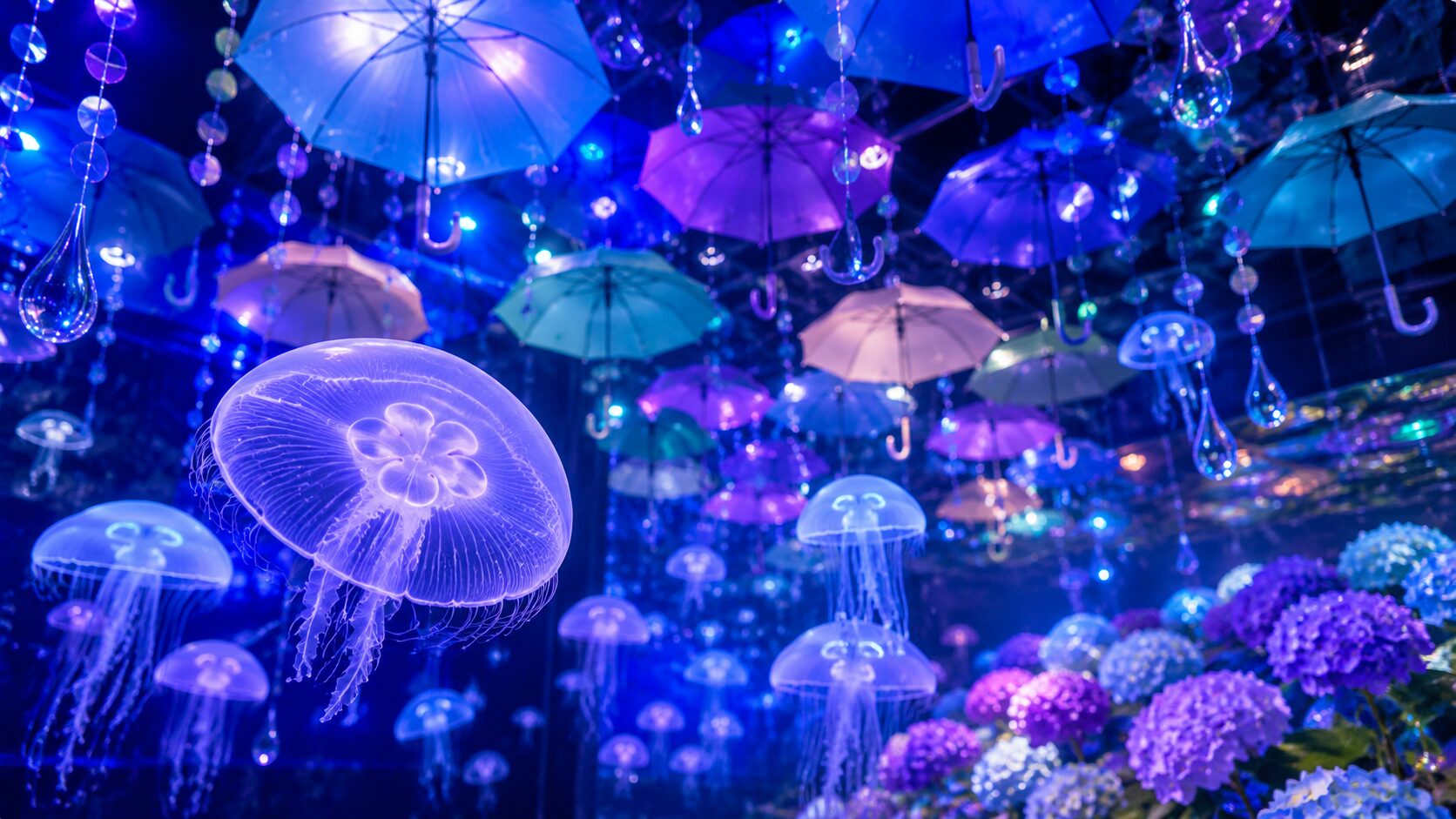【大森海岸】雨の日のお出かけに♡しながわ水族館の梅雨限定イベントが幻想的！