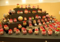 愛荘町で滋賀県伝統工芸「びんてまり展」が開催！コロンと可愛い縁起物を見に行こう！実演もあり！