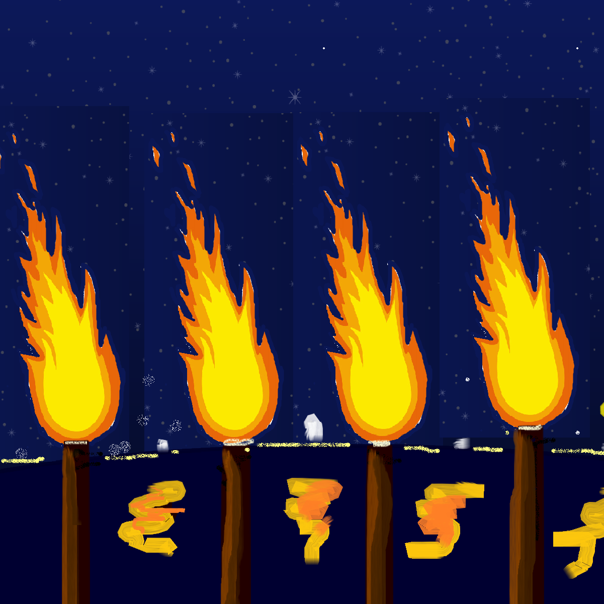 琵琶湖を照らす幻想的なたいまつの炎！！「湖辺（こへん）ルネッサンス～大津のヨシ作戦～」のフィナーレ「ヨシたいまつ一斉点火」