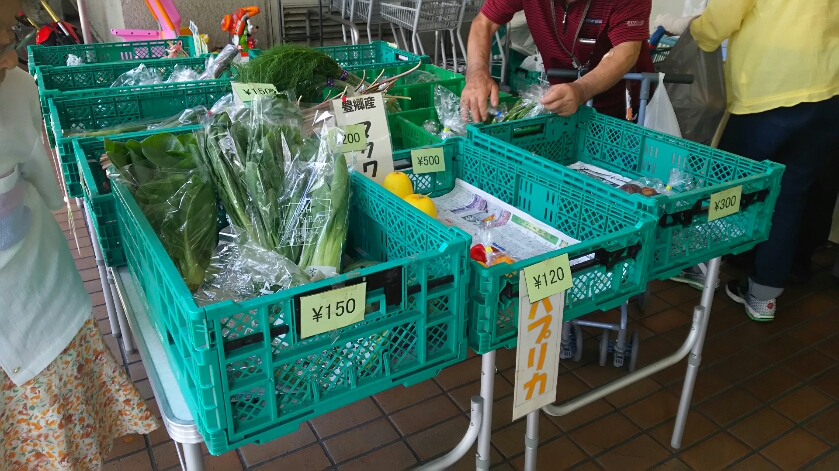 こんなところに直売所！？毎週金曜日に西武大津店前で完全無農薬の新鮮野菜・果物が売られています☆