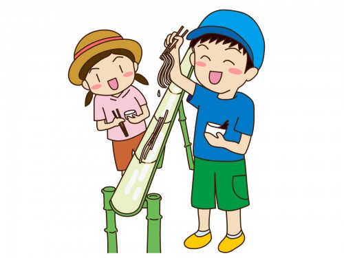 7月15日 野洲市の湖岸緑地で流しそうめん 自分で作った竹の器でそうめんをいただこう 参加無料 申込受付中 滋賀のママがイベント 育児 遊び 学びを発信 シガマンマ ピースマム