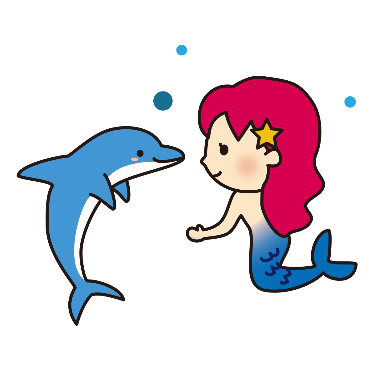 最も気に入った 人魚 可愛い イラスト かわいいフリー素材集 いらすとや