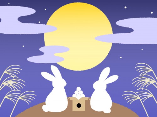 9月9日 可愛いお月見飾りを作ろう 大津市の夕照庵で お月見うさぎ
