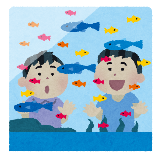 アクア・トト岐阜 えさやり体験できます！長良川に生息している魚たちにエサをあげることができます。