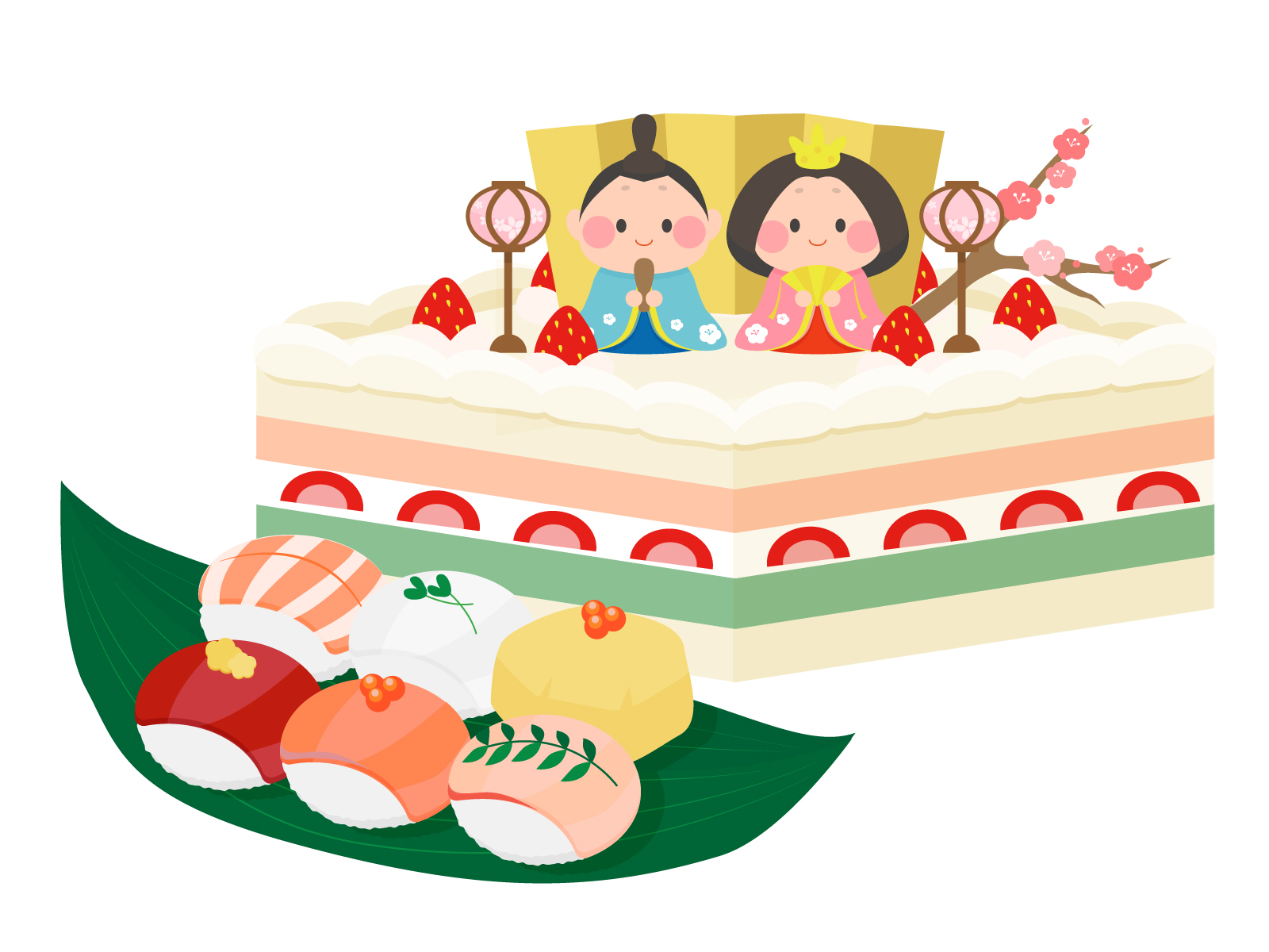 21年平和堂のひな祭りケーキ かわいいケーキがたくさん ご予約承り中 滋賀のママがイベント 育児 遊び 学びを発信 シガマンマ ピースマム