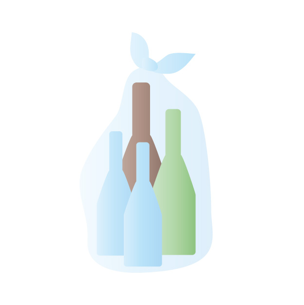 【大津市】4月から『びんの出し方』変わります！口に含めるものが入っていた瓶は色や袋分けせずに「びんの日」