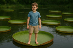 追加開催決定！！「パラグアイオニバスに乗ってみよう！」大きな葉っぱに乗れる最後のチャンス♪夏休みの思い出作りにぜひ⭐︎草津市立水生植物公園みずの森【8/30,31】