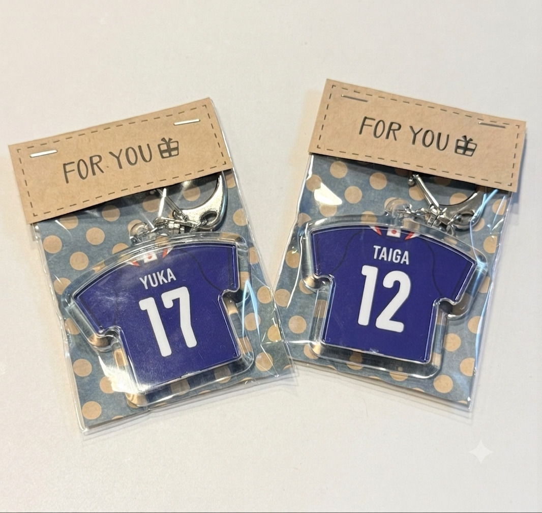 最短15分！カメラのキタムラ「サッカー日本代表ユニフォームキーホルダー」を作ってみた♪無料ラッピング付きで応援＆ギフトに最適！【2026年W杯】