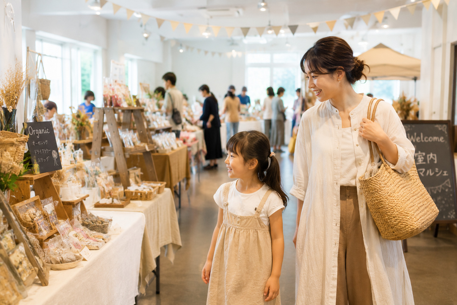 屋内開催「ちょっと小さいものの はんどめいどまるしぇ」8/23イオン近江八幡で開催！
