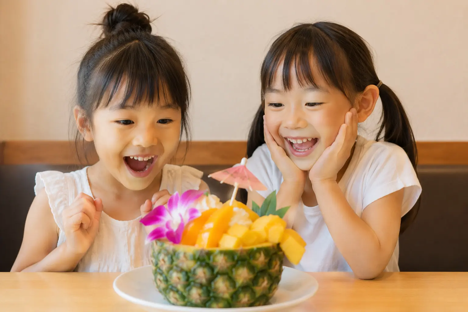 涼しい室内でトロピカルフルーツを満喫！期間限定☆夏休み＆お盆休みのお出かけに。クラブハリエペーストリーブッフェ