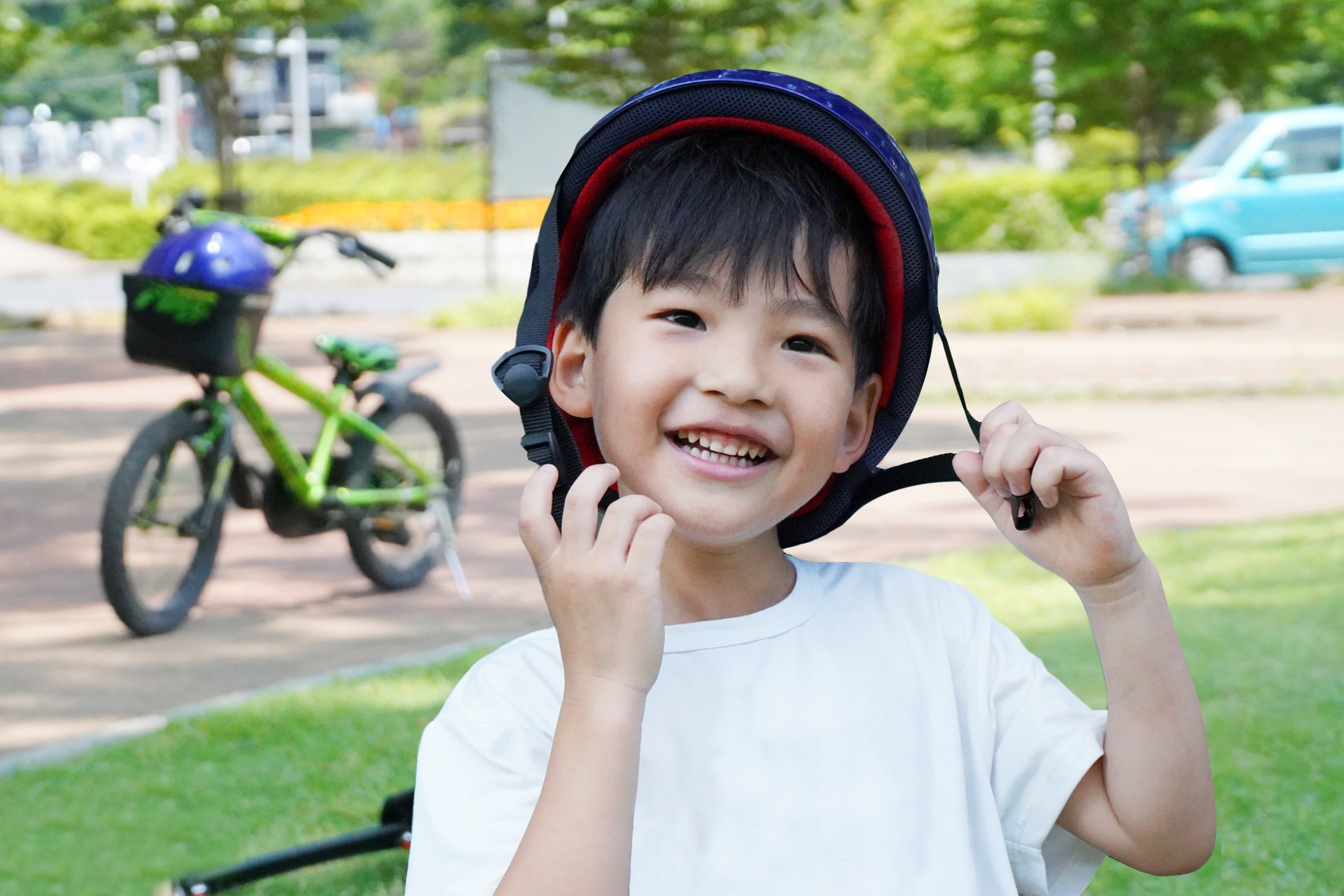 【草津市】4歳〜小学生対象。補助輪をはずして自転車に乗ろう！「自転車乗り方教室」が開催。
