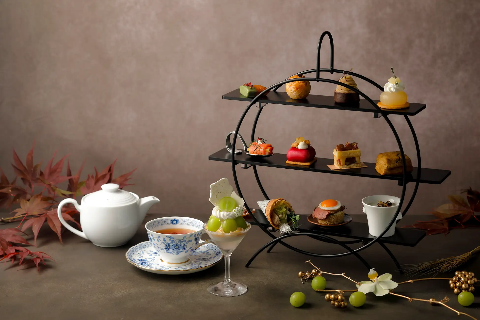 午後のひとときに♪実りの秋を贅沢に味わいませんか？【Autum Afternoon Teaー秋色に染まる滋賀の恵みー琵琶湖マリオットホテル】